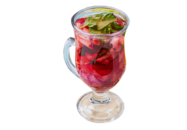 Taza de aromática de frutas