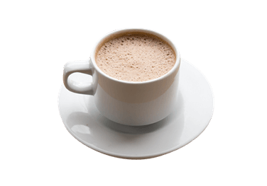 Taza de milo caliente